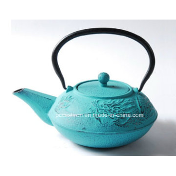 Embossed Cast Iron Teapot 0.7L